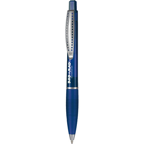 Kugelschreiber Club Transparent SI , Ritter-Pen, ocean-blau, ABS-Kunststoff, 14,20cm (Länge), Bild 1
