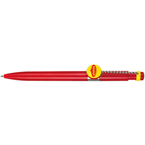 Kugelschreiber PIN PEN , Ritter-Pen, signalrot, ABS-Kunststoff, 14,50cm (Länge), Bild 2