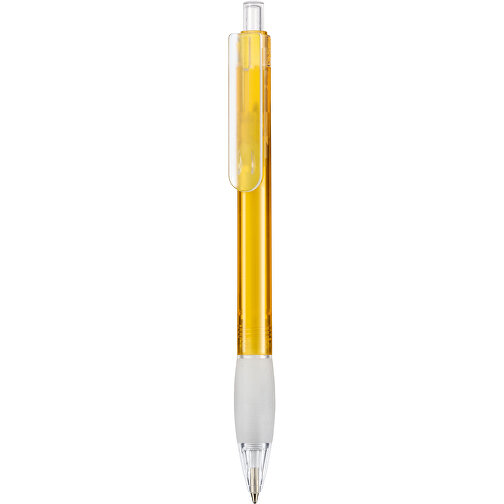 Kugelschreiber DIVA TRANSPARENT , Ritter-Pen, mango-gelb, ABS-Kunststoff, 13,60cm (Länge), Bild 1