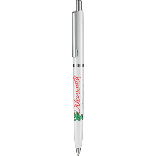 Kugelschreiber CLASSIC , Ritter-Pen, weiß, ABS-Kunststoff, 13,40cm (Länge), Bild 1