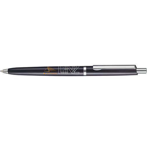 Kugelschreiber CLASSIC , Ritter-Pen, schwarz, ABS-Kunststoff, 13,40cm (Länge), Bild 3