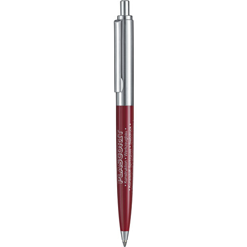 Kugelschreiber KNIGHT , Ritter-Pen, dunkel-rot, ABS + Metall, 13,40cm (Länge), Bild 1