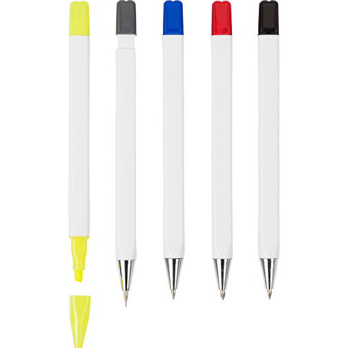 Etui en plastique contenant 4 stylos et 1 roller, Image 2