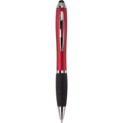 Kugelschreiber Bristol , rot, ABS, Metall, Kautschuk, 9,00cm x 1,10cm x 13,30cm (Länge x Höhe x Breite), Bild 1
