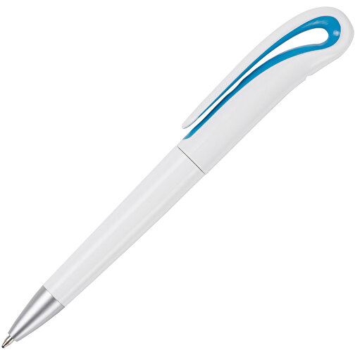 Kugelschreiber Aus Kunststoff Ibiza , hellblau, ABS, Plastik, , Bild 2