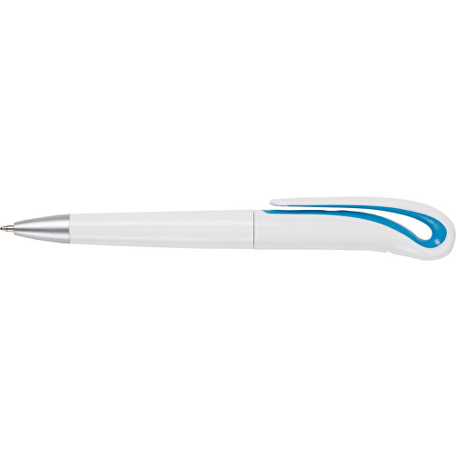 Kugelschreiber Aus Kunststoff Ibiza , hellblau, ABS, Plastik, , Bild 3