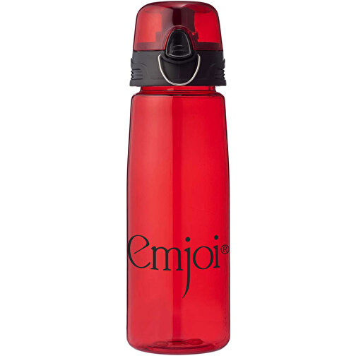Capri 700 Ml Tritan™ Sportflasche , transparent rot, Eastman Tritan™, 25,00cm (Höhe), Bild 3