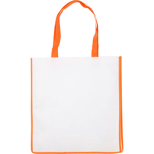 Einkaufstasche Aus Non-Woven Avi , orange, Non-woven, 40,00cm x 0,30cm x 38,00cm (Länge x Höhe x Breite), Bild 1