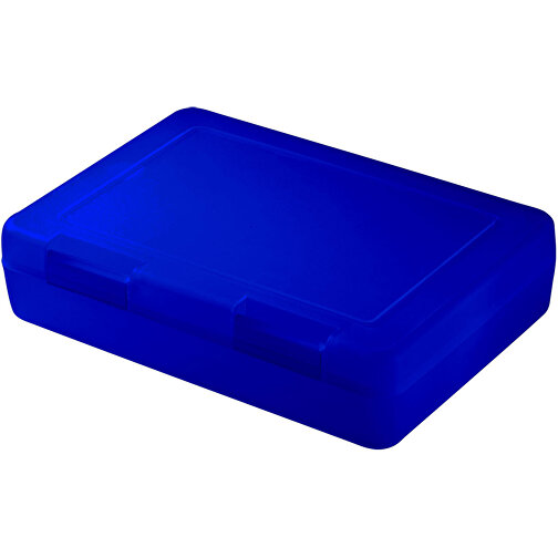 Vorratsdose 'Snack-Box' , trend-blau PP, Kunststoff, 18,00cm x 4,20cm x 12,50cm (Länge x Höhe x Breite), Bild 1
