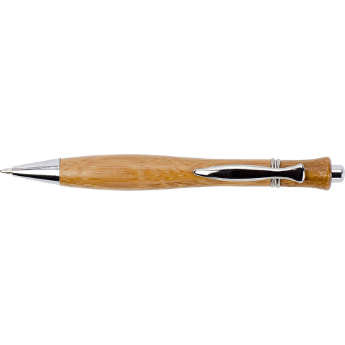 Kugelschreiber Aus Bambus Meera , braun, Metall, Bambus, , Bild 3