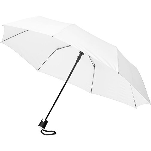 Wali 21' Automatik Kompaktregenschirm , weiß, Polyester, 28,00cm (Höhe), Bild 1
