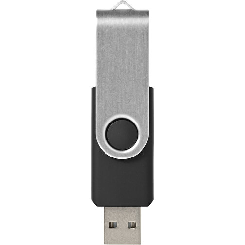 Rotate-Basic 2 GB USB-Stick , schwarz / silber MB , 2 GB , Kunststoff, Aluminium MB , 5,80cm x 1,00cm x 1,90cm (Länge x Höhe x Breite), Bild 5