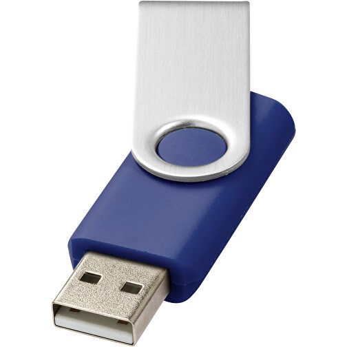 Rotate-Basic 2 GB USB-Stick , blau / silber MB , 2 GB , Kunststoff, Aluminium MB , 5,80cm x 1,00cm x 1,90cm (Länge x Höhe x Breite), Bild 1
