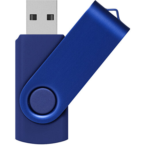 Rotate-Metallic 4 GB USB-Stick , navy MB , 4 GB , Kunststoff, Aluminium MB , 5,80cm x 1,00cm x 1,90cm (Länge x Höhe x Breite), Bild 1
