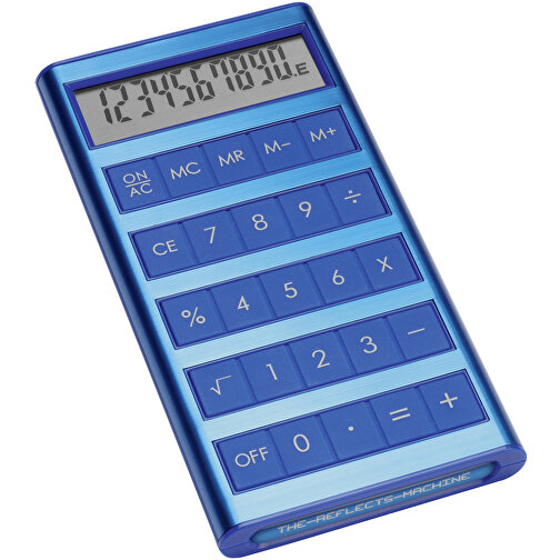 Calculatrice solaire REEVES-MACHINE BLUE, Image 1