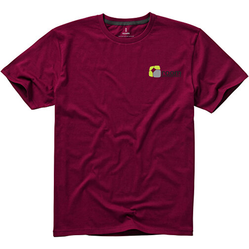 Nanaimo T-Shirt Für Herren , bordeaux, Single jersey Strick 100% BCI Baumwolle, 160 g/m2, XL, , Bild 2