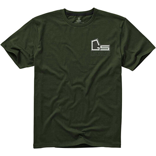 Nanaimo T-Shirt Für Herren , armeegrün, Single jersey Strick 100% BCI Baumwolle, 160 g/m2, XS, , Bild 4