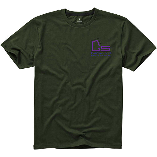 Nanaimo T-Shirt Für Herren , armeegrün, Single jersey Strick 100% BCI Baumwolle, 160 g/m2, XXL, , Bild 2
