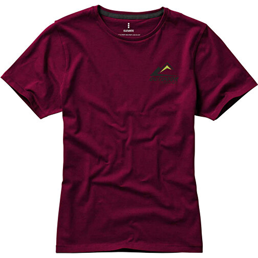 Nanaimo – T-Shirt Für Damen , bordeaux, Single jersey Strick 100% BCI Baumwolle, 160 g/m2, M, , Bild 2