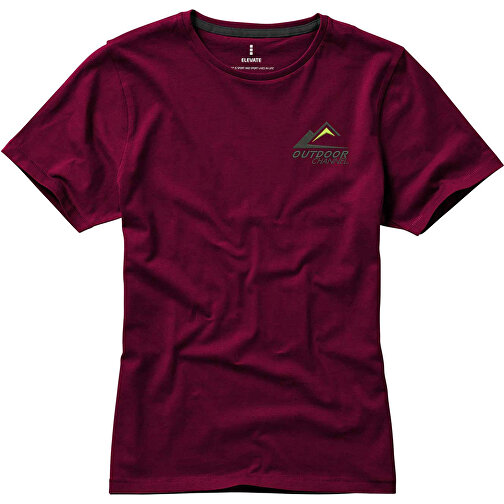 Nanaimo – T-Shirt Für Damen , bordeaux, Single jersey Strick 100% BCI Baumwolle, 160 g/m2, M, , Bild 4