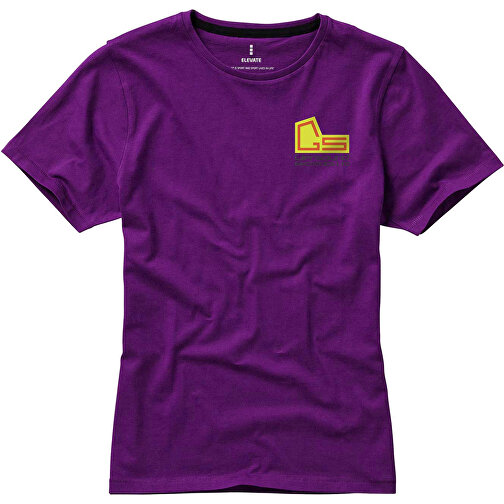 Nanaimo – T-Shirt Für Damen , pflaume, Single jersey Strick 100% BCI Baumwolle, 160 g/m2, XS, , Bild 2