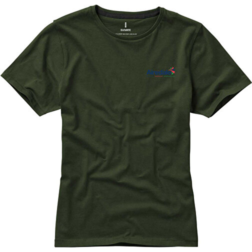 Nanaimo – T-Shirt Für Damen , armeegrün, Single jersey Strick 100% BCI Baumwolle, 160 g/m2, XXL, , Bild 2