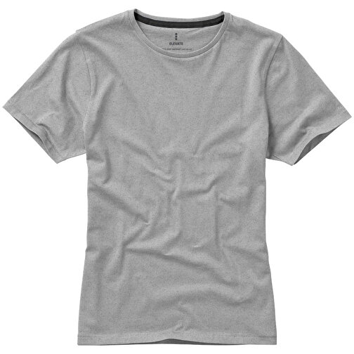Nanaimo – T-Shirt Für Damen , grau meliert, Single jersey Strick 90% Baumwolle, 10% Viskose, 160 g/m2, S, , Bild 7