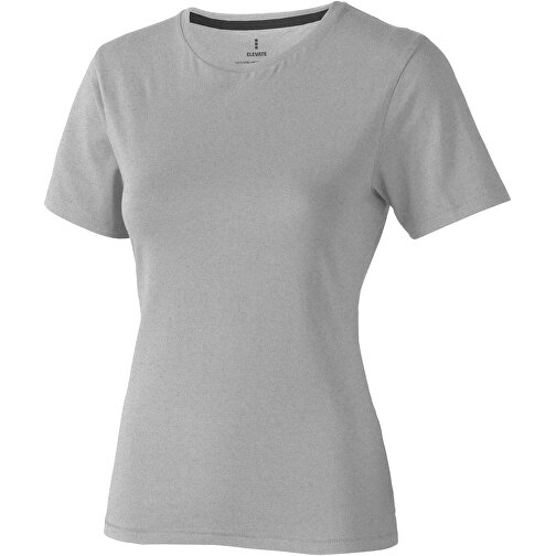 Nanaimo – T-Shirt Für Damen , grau meliert, Single jersey Strick 90% Baumwolle, 10% Viskose, 160 g/m2, M, , Bild 1