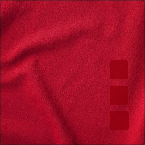 Kawartha T-Shirt Für Herren Mit V-Ausschnitt , Green Concept, rot, Single jersey Strick 95% Bio Baumwolle, 5% Elastan, 200 g/m2, XS, , Bild 5