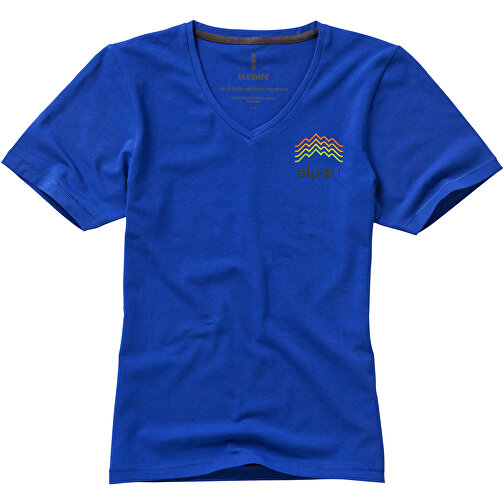 Kawartha T-Shirt Für Damen Mit V-Ausschnitt , Green Concept, blau, Single jersey Strick 95% Bio Baumwolle, 5% Elastan, 200 g/m2, XS, , Bild 4