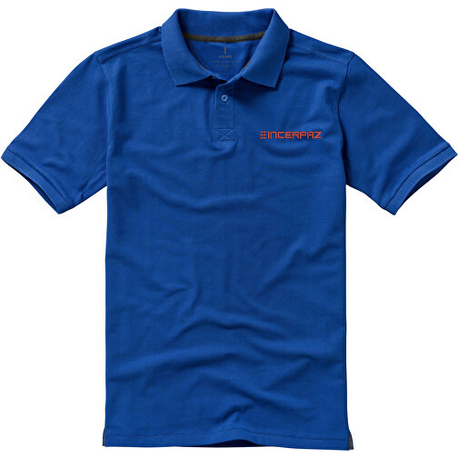 Calgary Poloshirt Für Herren , blau, Piqué Strick 100% BCI Baumwolle, 200 g/m2, XS, , Bild 4