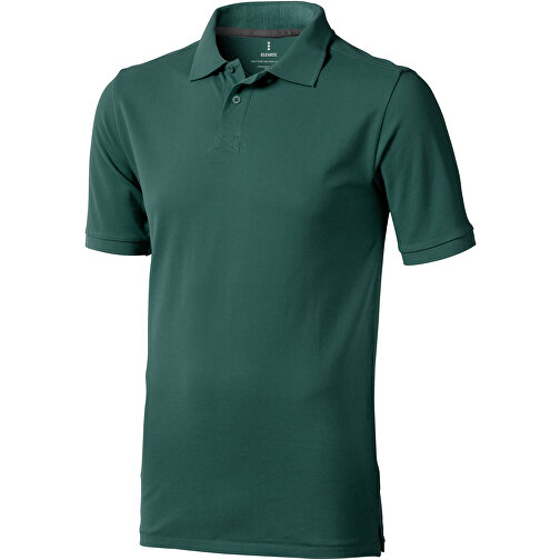 Calgary Poloshirt Für Herren , waldgrün, Piqué Strick 100% BCI Baumwolle, 200 g/m2, XS, , Bild 1