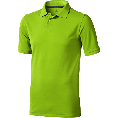 Calgary Poloshirt Für Herren , apfelgrün, Piqué Strick 100% BCI Baumwolle, 200 g/m2, XS, , Bild 1