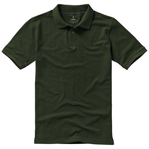 Calgary Poloshirt Für Herren , armeegrün, Piqué Strick 100% BCI Baumwolle, 200 g/m2, XS, , Bild 10