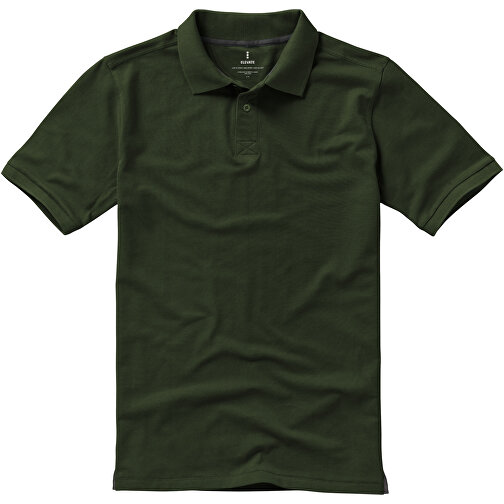 Calgary Poloshirt Für Herren , armeegrün, Piqué Strick 100% BCI Baumwolle, 200 g/m2, S, , Bild 3