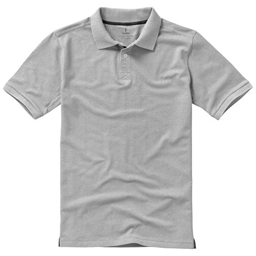 Calgary Poloshirt Für Herren , grau meliert, Piqué Strick 90% Baumwolle, 10% Viskose, 200 g/m2, M, , Bild 16