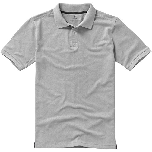 Calgary Poloshirt Für Herren , grau meliert, Piqué Strick 90% Baumwolle, 10% Viskose, 200 g/m2, XL, , Bild 3