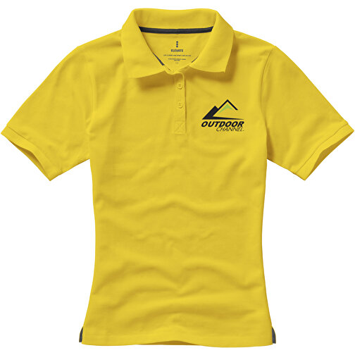 Calgary Poloshirt Für Damen , gelb, Piqué Strick  Baumwolle, 200 g/m2, S, , Bild 5