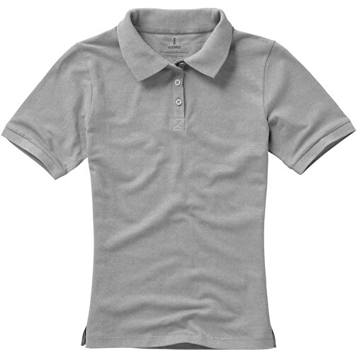 Calgary Poloshirt Für Damen , grau meliert, Piqué Strick 90% Baumwolle, 10% Viskose, 200 g/m2, XS, , Bild 15