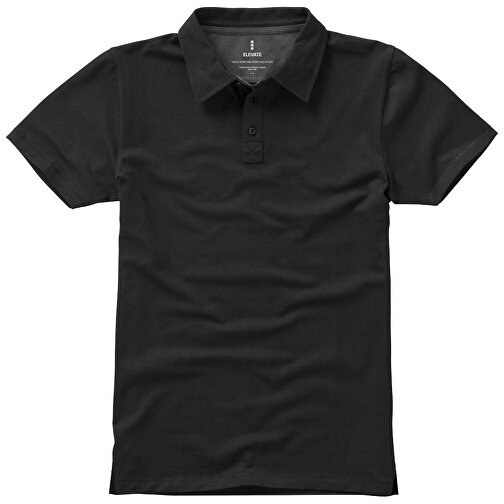 Markham Stretch Poloshirt Für Herren , schwarz, Double Pique Strick 5% Elastan, 95% BCI Baumwolle, 200 g/m2, XS, , Bild 13