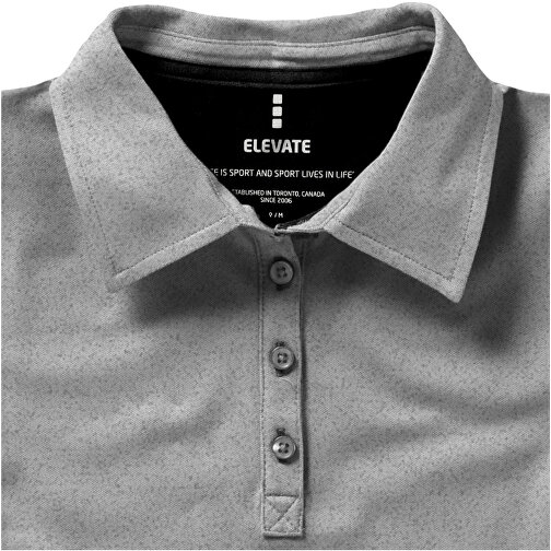 Markham Stretch Poloshirt Für Damen , grau meliert, Double Pique Strick 85% Baumwolle, 10% Viskose, 5% Elastan, 200 g/m2, L, , Bild 6