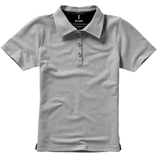 Markham Stretch Poloshirt Für Damen , grau meliert, Double Pique Strick 85% Baumwolle, 10% Viskose, 5% Elastan, 200 g/m2, XL, , Bild 12