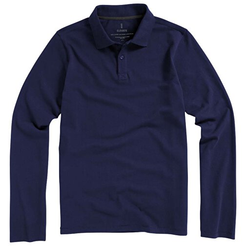 Oakville Langarm Poloshirt Für Herren , navy, Piqué Strick 100% BCI Baumwolle, 200 g/m2, XS, , Bild 23
