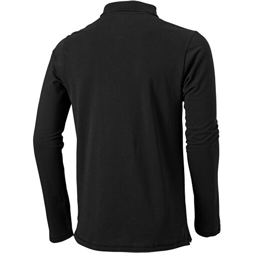 Oakville Langarm Poloshirt Für Herren , schwarz, Piqué Strick 100% BCI Baumwolle, 200 g/m2, S, , Bild 7
