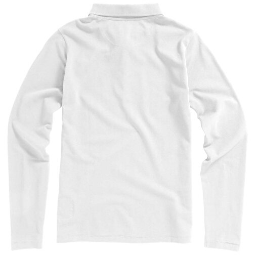 Oakville Langarm Poloshirt Für Damen , weiß, Piqué Strick 100% BCI Baumwolle, 200 g/m2, S, , Bild 8
