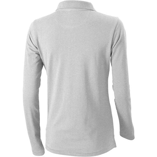 Oakville Langarm Poloshirt Für Damen , grau meliert, Piqué Strick 90% Baumwolle, 10% Viskose, 200 g/m2, M, , Bild 7
