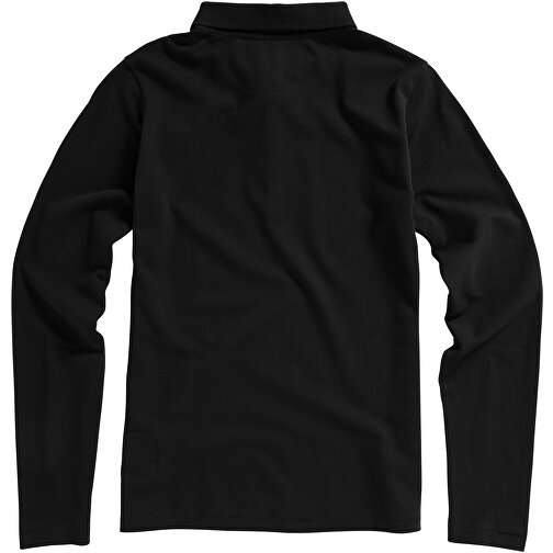 Oakville Langarm Poloshirt Für Damen , schwarz, Piqué Strick 100% BCI Baumwolle, 200 g/m2, XS, , Bild 8