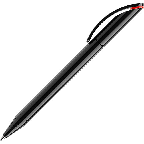 Prodir DS3 TPP Twist Kugelschreiber , Prodir, schwarz / rot, Kunststoff, 13,80cm x 1,50cm (Länge x Breite), Bild 4