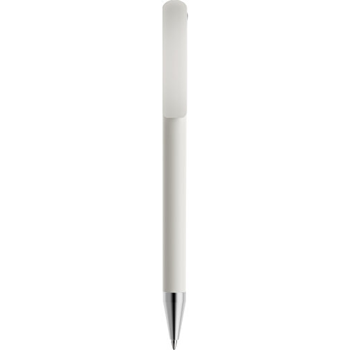 Prodir DS3 TMS Twist Kugelschreiber , Prodir, weiß/grau, Kunststoff/Metall, 13,80cm x 1,50cm (Länge x Breite), Bild 1