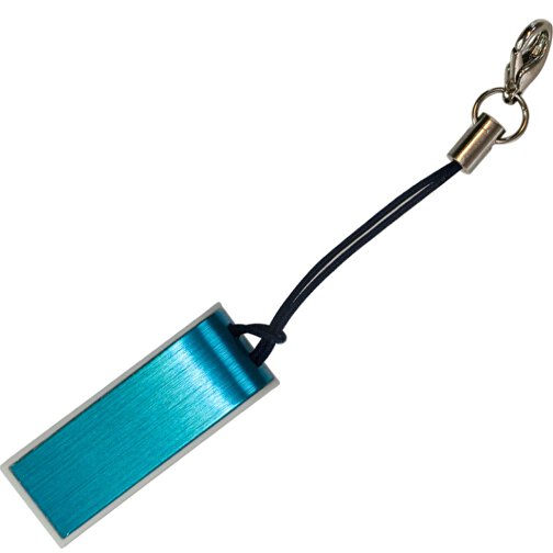 USB-Stick FACILE 16GB , Promo Effects MB , blau MB , 16 GB , Kunststoff / Aluminium MB , 3 - 10 MB/s MB , 3,30cm x 0,50cm x 1,20cm (Länge x Höhe x Breite), Bild 2